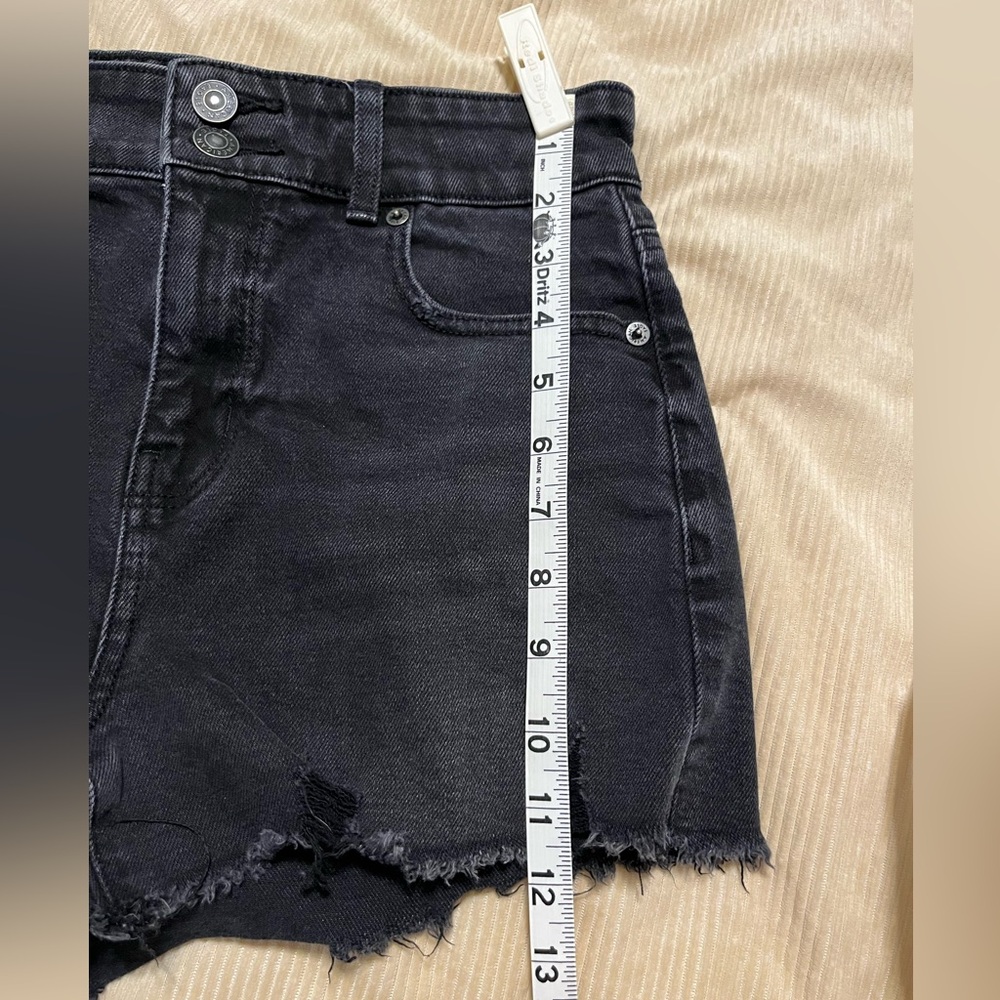 American Eagle Outfitters Black Jean Shorts 4 - Picture 8 of 11